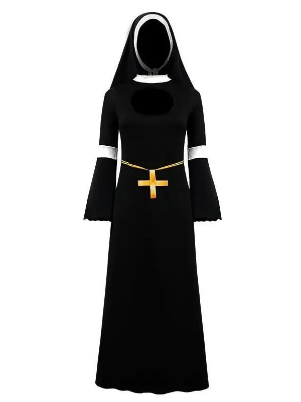 

Halloween Cosplay Nun's Dress Party Dance Performance Women's Costume Chinese Manufacturer No Brand Registered Trademark