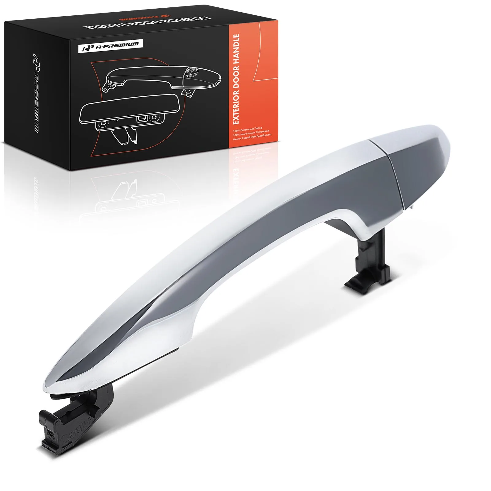A-Premium Rear Driver Side All Chrome Exterior Door Handle for Hyundai Sonata 2015-2019