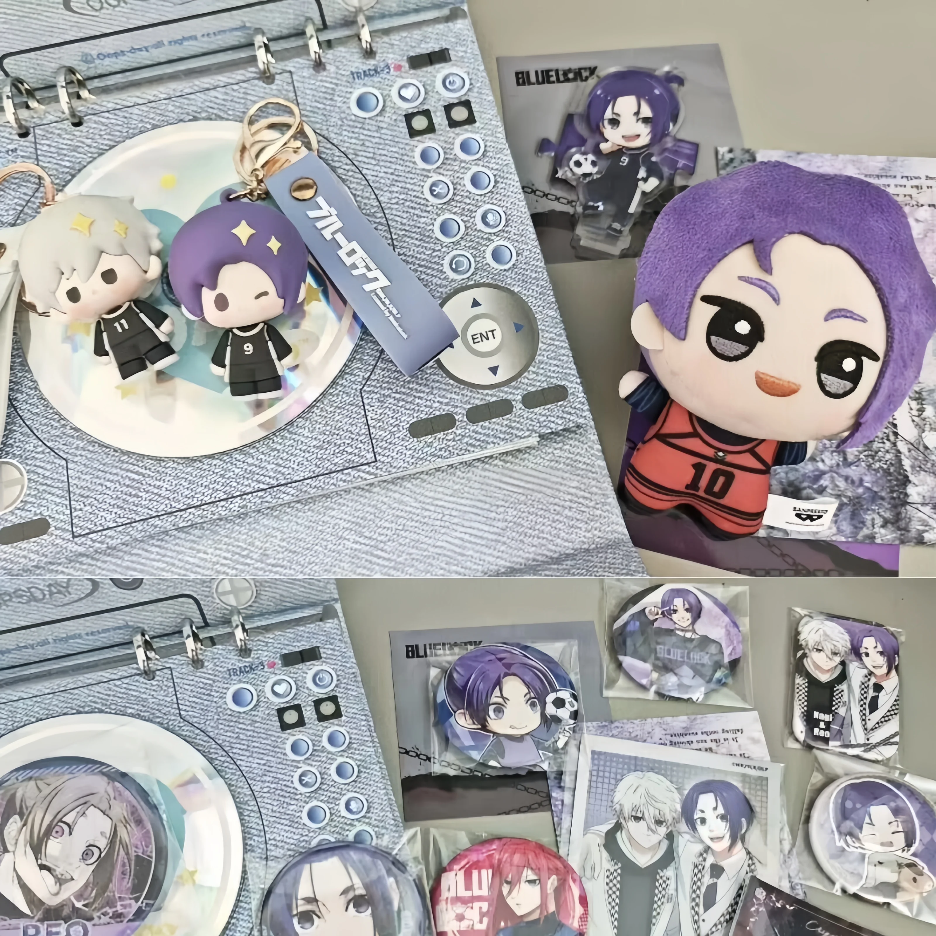 New Anime Blue Lock Hiori You Isagi Yoichi Fluffy Maumet Cosplay Plush Doll Pendant Puppet Keychain Keyring Charm Custom Gifts