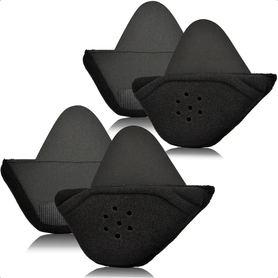 

2 Pair Half Helmet Ear Pads Speaker Pockets Bluetooth Motorcycle Helmet Speakers Pouches 1 2 Helmet Accories Ear Protection Red