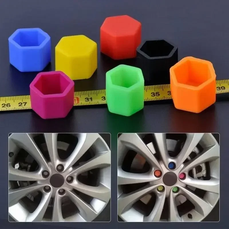 ฝาครอบน็อตล้อรถยนต์ 20 ชิ้น ป้องกันสนิม ฝาครอบป้องกันสกรูดุมล้อรถยนต์ ฝาครอบน็อตล้อรถยนต์ ขนาด 17/19/21 มม.