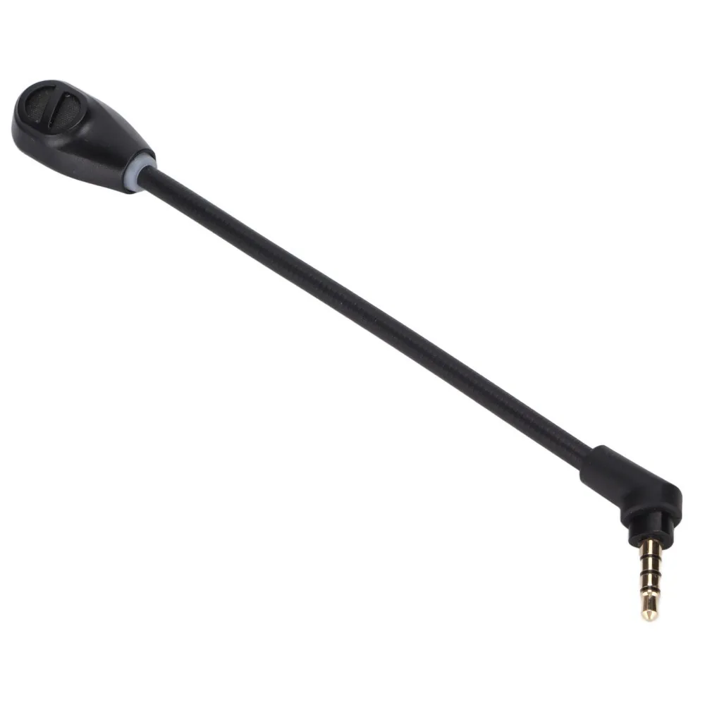 3.5mm Replacement Microphone Rotatable LED Indicator Detachable Microphone for HyperX Cloud Flight/Hyperx Cloud Flight S