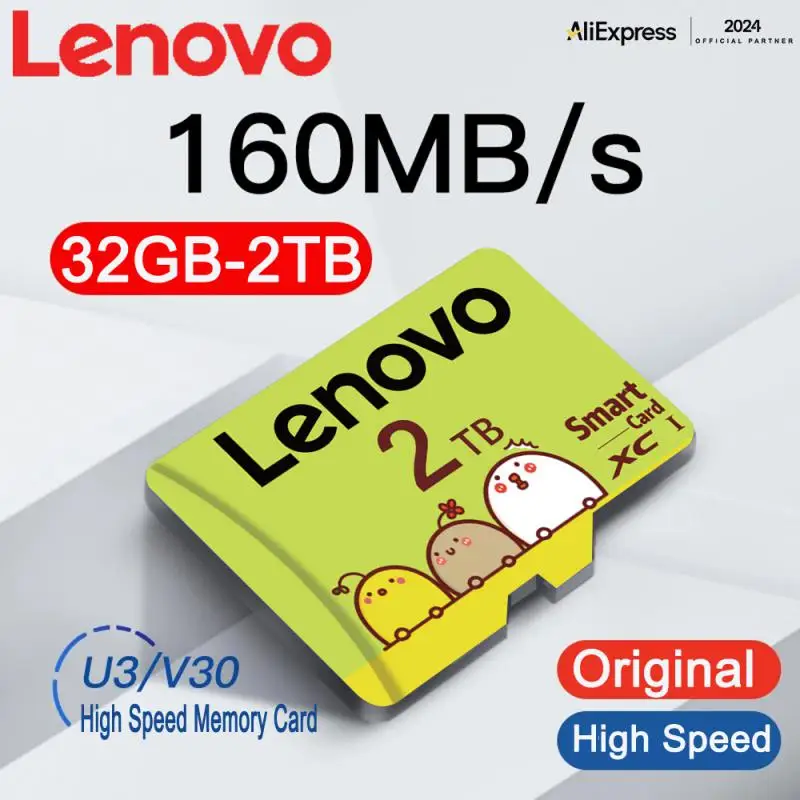Lenovo 2TB 1TB Class 10 Memory Card 128GB SD Card 256GB Micro TF SD Card 64GB TF Flash Memory Card For Phone Camera Drone