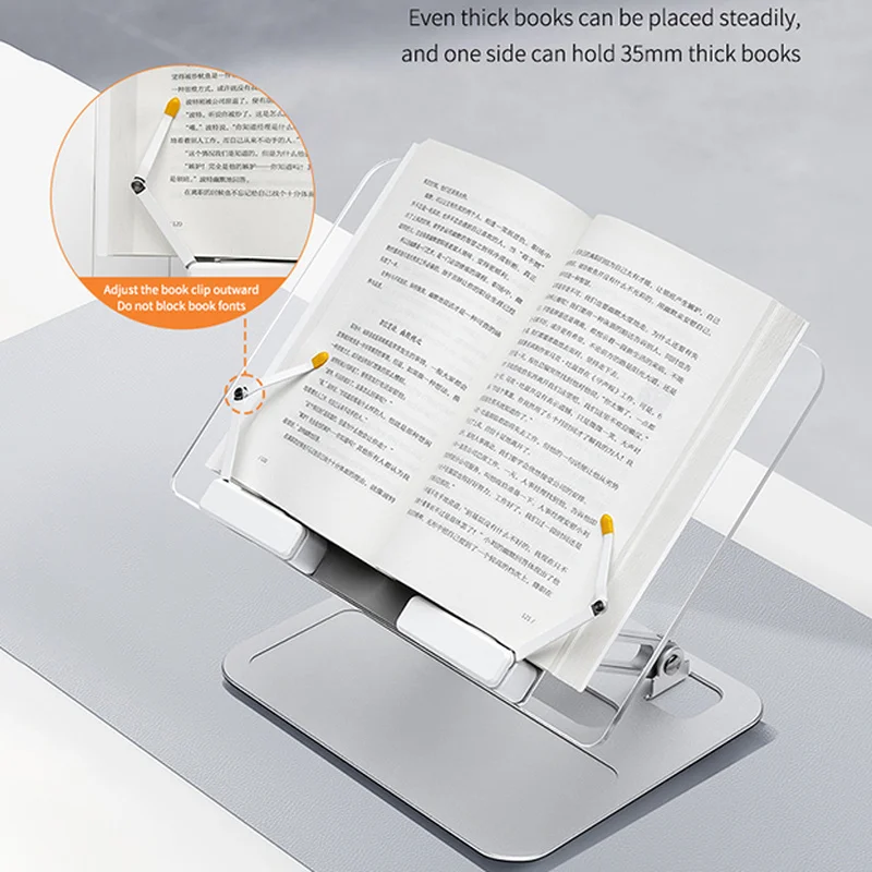 Adjustable Book Stand Reading Tablet Laptop Holder Multi Heights Angles Tablet Bracket Desk For School Students Office Supplies