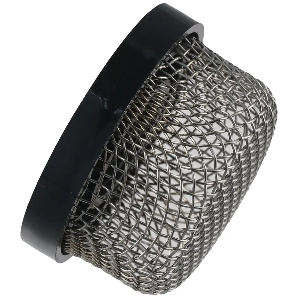 مصفاة تصفية لمدخل من الفولاذ المقاوم للصدأ ، مصفاة ببرغي أسود ، سباكة صناعية ، MA-023 ، 14"