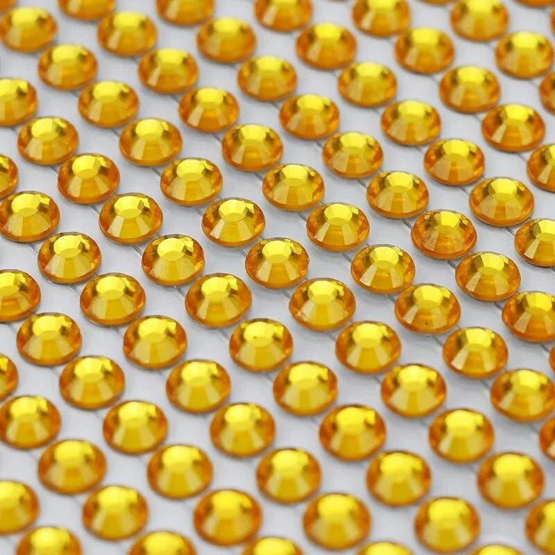 1040/900Pcs/sheet Rhinestone Crystal Stickers Self Adhesive Mobile Phone Car Decor DIY Craft Decals Scrapbooking Stickers