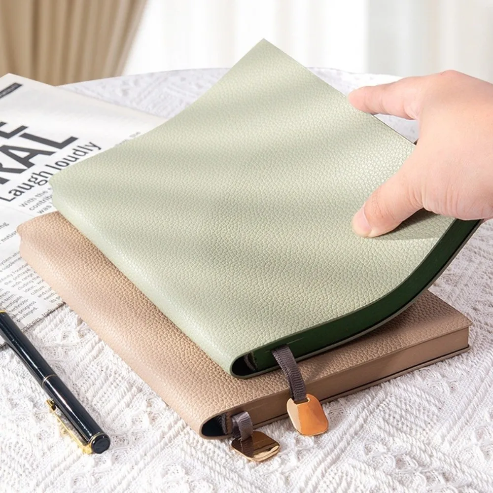 caderno-a5-de-couro-pu-com-design-simples-100-folhas-compartimento-para-caneta-lista-de-tarefas-papel-grosso-diario-agenda-material-de-escritorio