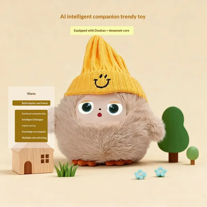 AI Plush Toy Intelligent Interactive Robot Doll Custom Soft Stuffed Animal Smart Companion Gift for Kid Boy Girl Birthday