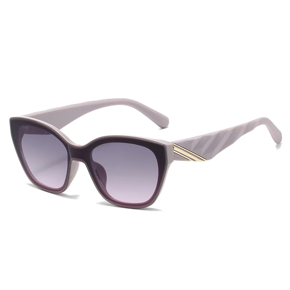 

New Luxury Gradient Cat Eye Women Sunglasses 2025 Retro Trend Personality Simple Anti-UV Men Sun Glasses UV400
