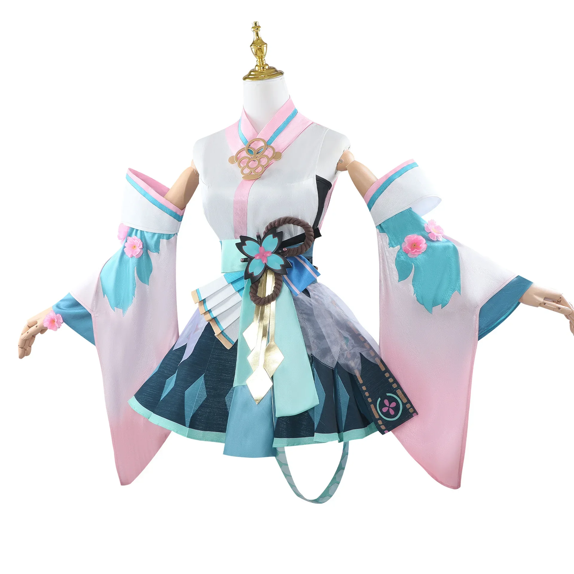 Onmyoji Hatsune Miku Cosplay Costume Wig Full Set Party Dresses Uniform  Halloween Carnival Role Play Suit for Girls