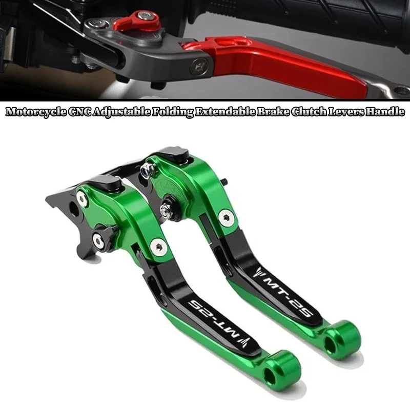 

Motorcycle CNC Adjustable Folding Extendable Brake Clutch Levers Handle For YAMAHA MT25 MT-25 2015-2023