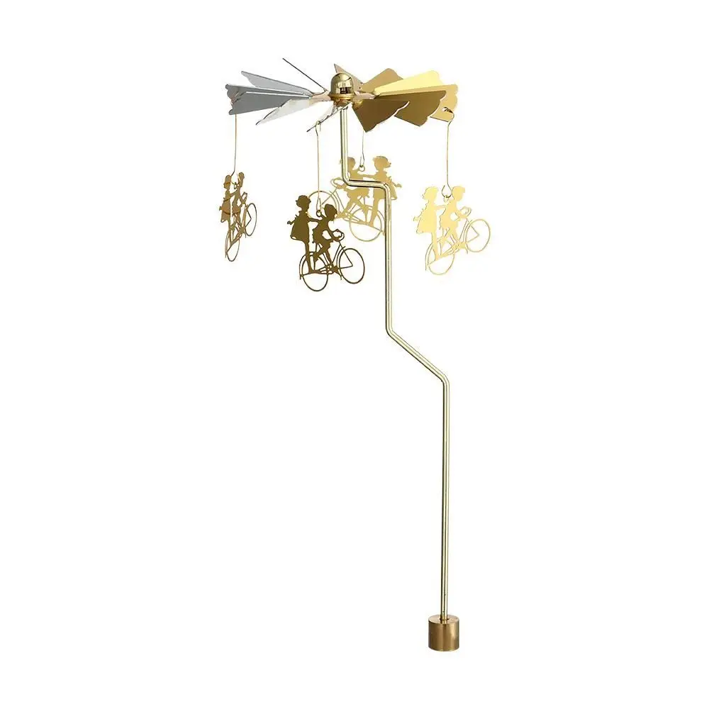 Gold Romantischer rotierender drehbarer Kerzenhalter Hochzeit Party Home Dekoration Metall Teelicht Kerzenständer