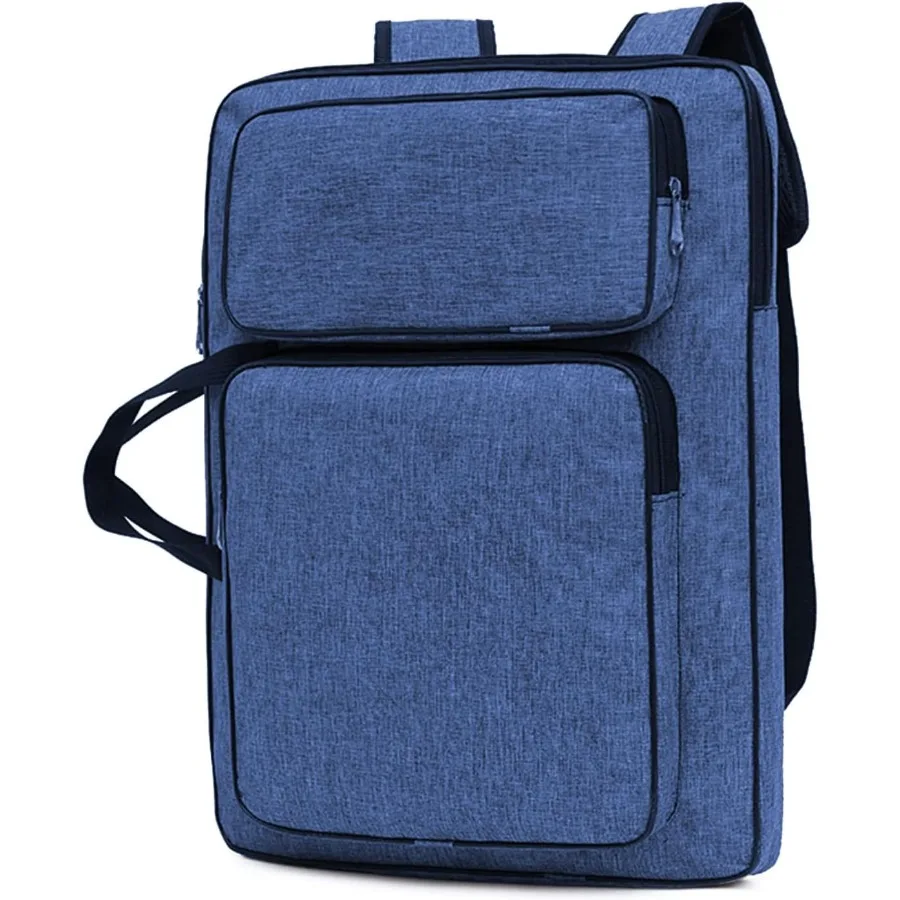 Mochila de transporte de cartera de artista 8K para almacenamiento de arte versátil: mochila de tablero de dibujo ajustable impermeable con protección