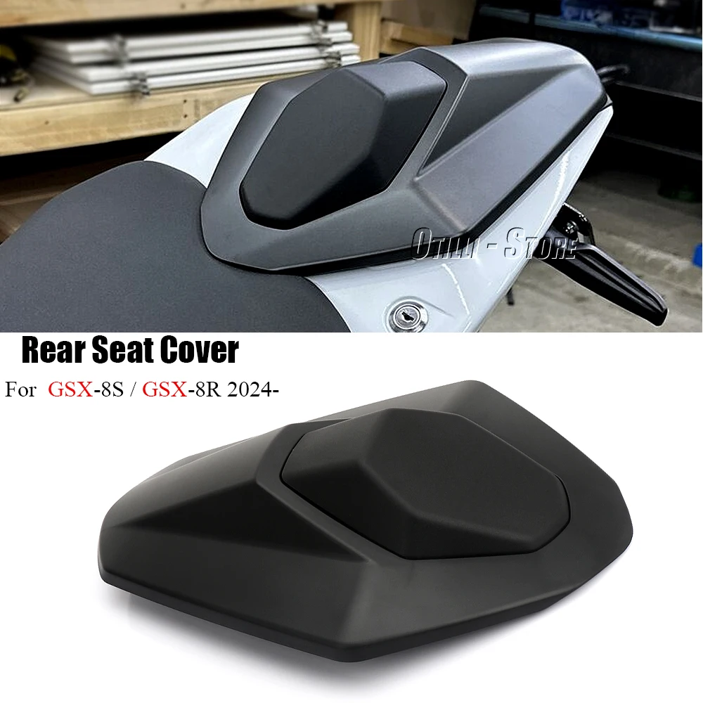 New Motorcycle Black Carbon Fiber Pillion Rear Seat Cover Cowl Fairing For Suzuki GSX-8S GSX8S GSX-8R GSX8R GSX 8S 8R 2023 2024