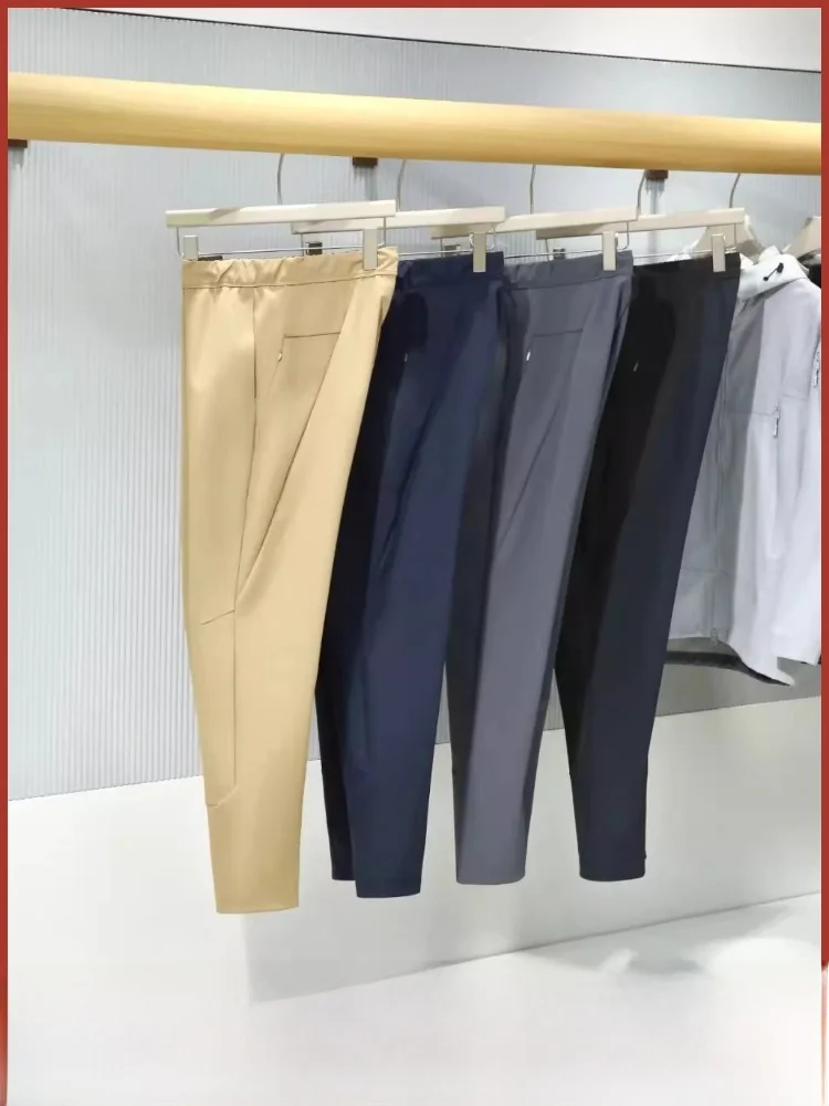 

Мужские повседневные дорожные брюки на подкладке на открытом воздухе, футболонепроницаемые функциональные прямые спортивные штаны из нейлоновой ткани, осень-зима, новинка