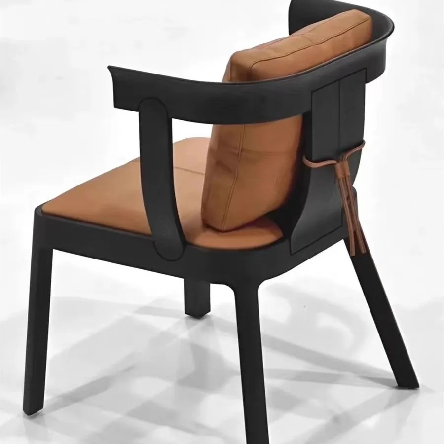 Italian-style minimalist book chair, hotel sales office reception meeting chair, restaurant private room