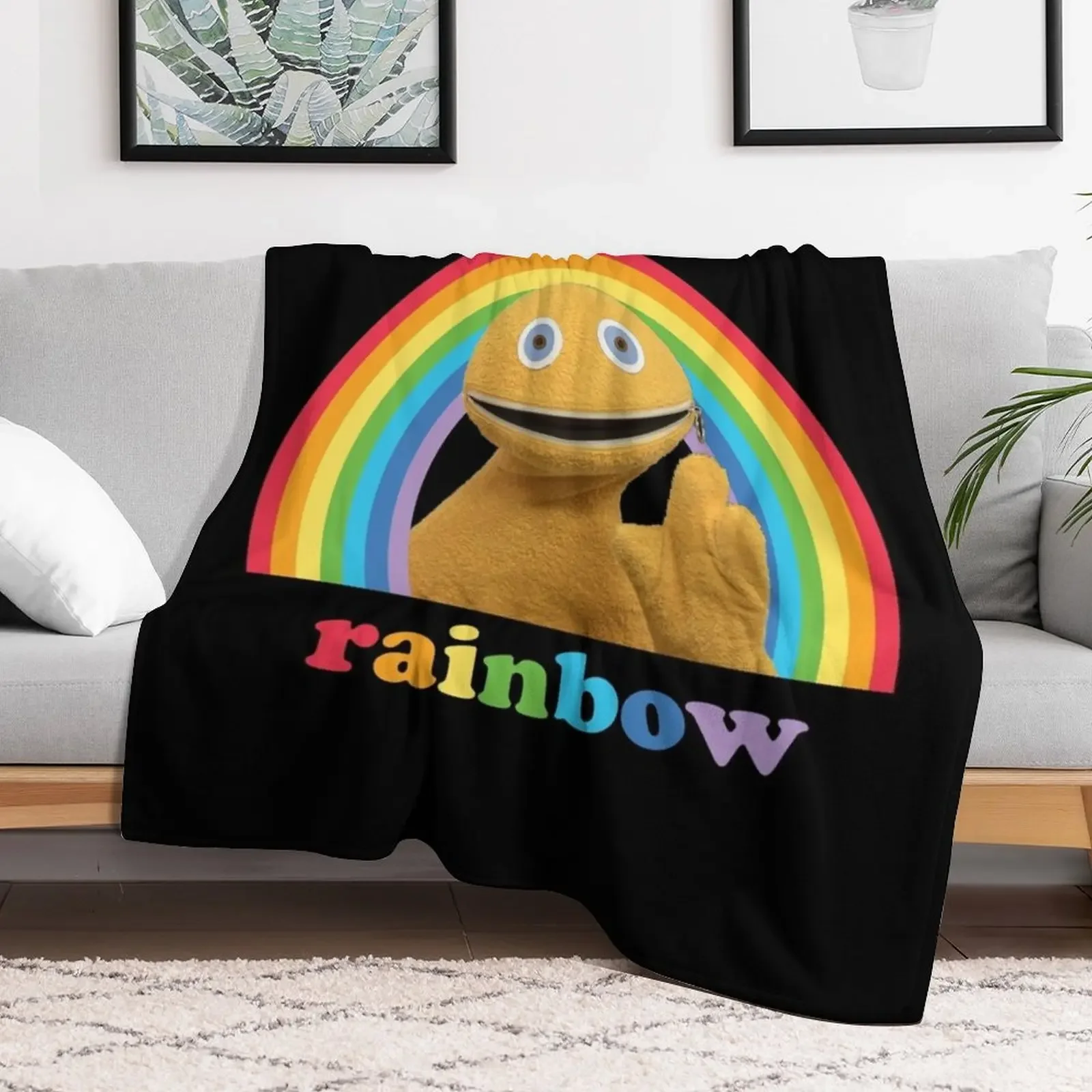 Zippy, rainbow Throw Blanket Thin Blankets For Sofas Blankets