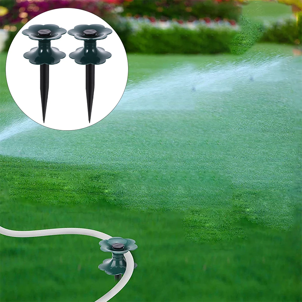 

3pcs Garden Hose Guide Spikes PVC Watering Pipe Wheel Lawn Support Stakes Easy Use Durable Accessories Yard irrigation gardening