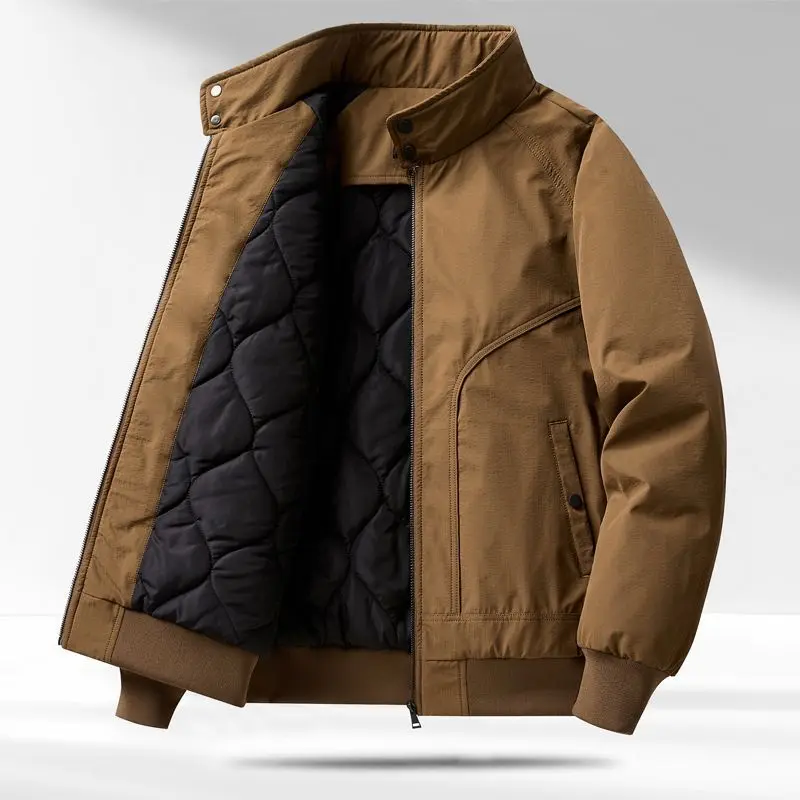 سترة طيران للرجال من Akkad Kuti Amekji - سترة سفر للتخييم في الهواء الطلق بياقة واقفة #1