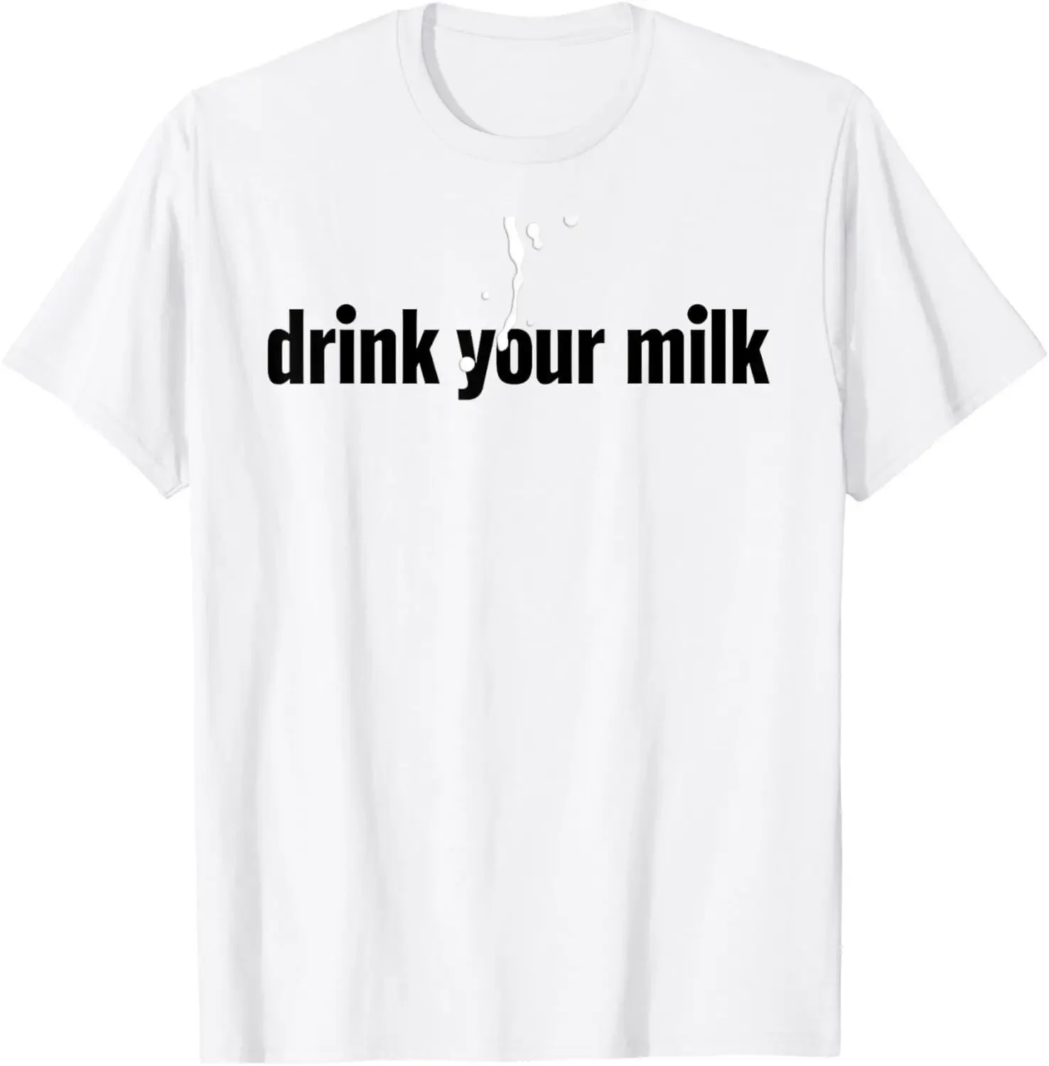 Drink Your Milk new Printed heavyweight Sweatshirt anime streetwear fashion man manga Hot Sale Arrival Crewneck For Men T-Shirt