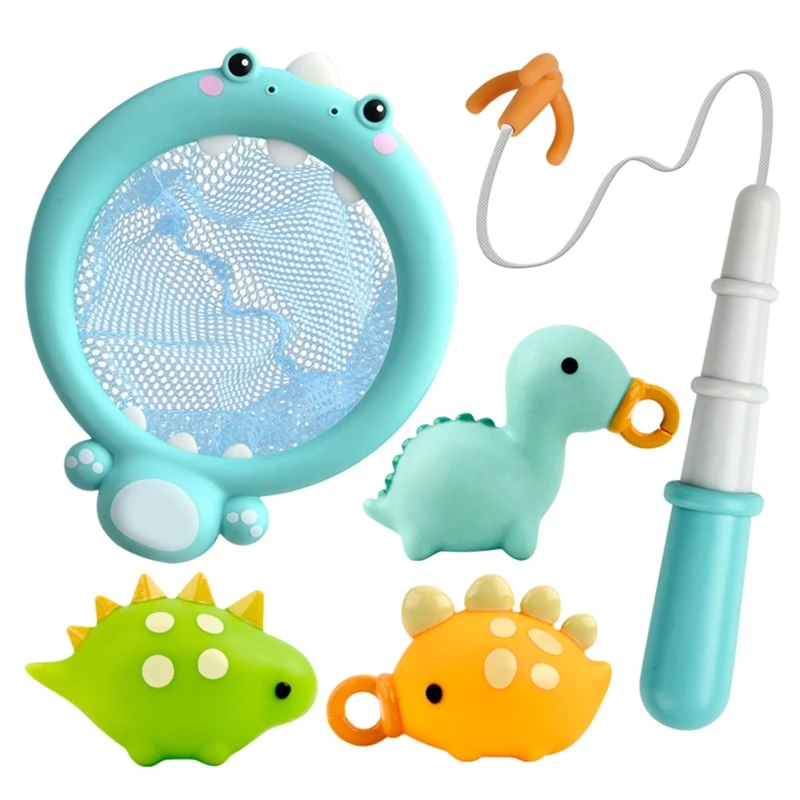 

Bathtub Toy Water for Play Fishing Toy Parent-Children Interactive Game within 1 Fishing Net 1 Fishing Rod 3 Little Fish