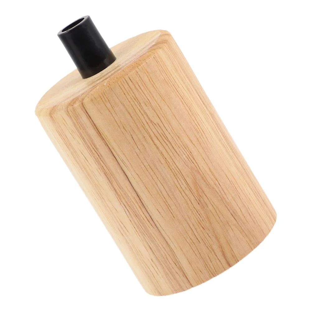 

2Pcs Wooden Light Bulb Socket E27 Base Stylish Lamp Holder Easy Installation for Home Cafe Restaurant Decor Lamp Base Only