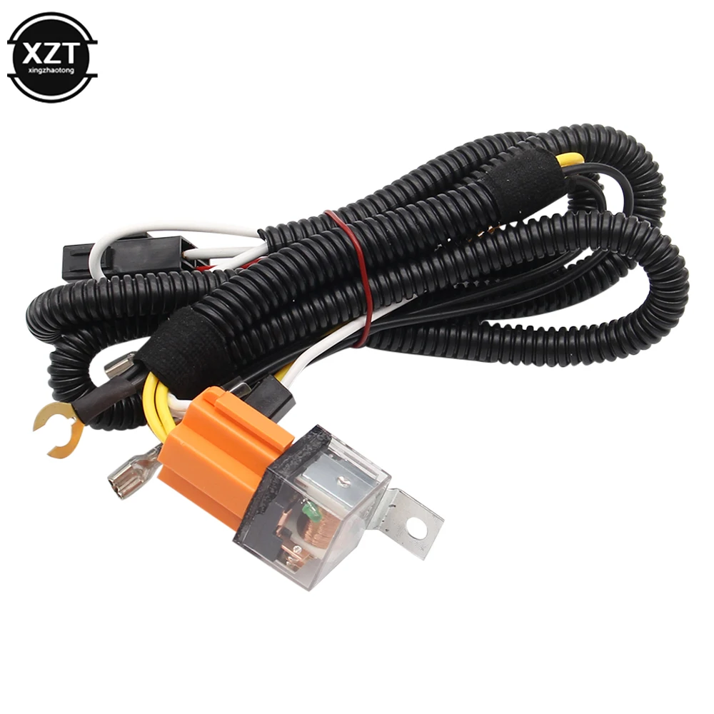 Universal 12V Car Horn Cable Grille Installation Explosion-proof Horn Relay Fuse Modification Relay Kit for Motorcycle Car Truck