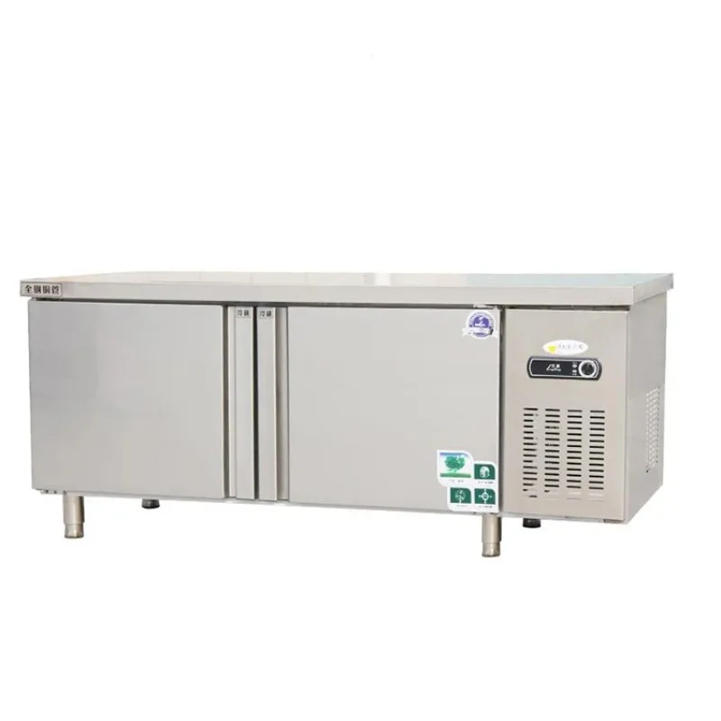 منضدة عمل من الفولاذ المقاوم للصدأ، قوية ومتينة، مساحة تخزين كبيرة، مطعم المطبخ التجاري