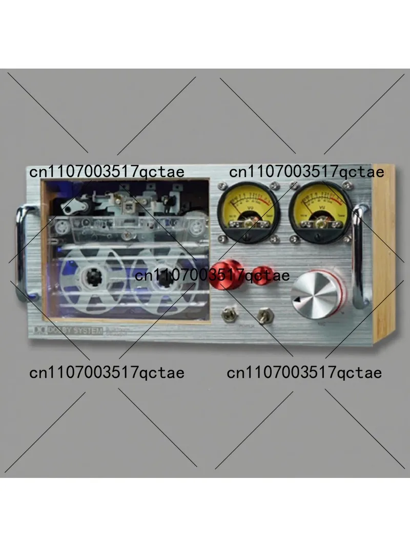 Vintage VU Meter Audio Visualizer, RGB Sound Level Meter for Home Decor, Desktop Ambient Light Display