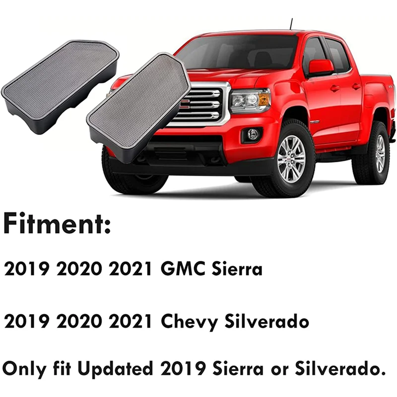 أغطية الجيب AEF3-Stake، أغطية الجيب لملحقات GMC Sierra Silverado 2019 2020 2021، أسود