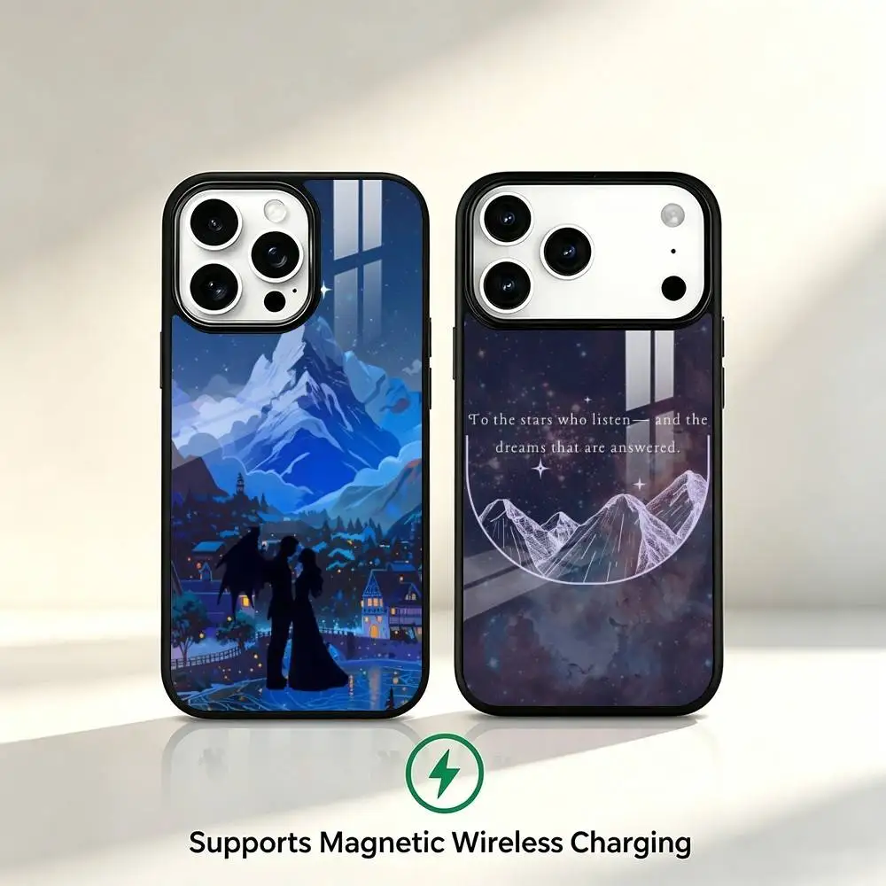 Acotar Court Mist and Fury Phone Case For iPhone17,16,15,14,13,12,11 Plus,Pro Allows magnetic wireless charging