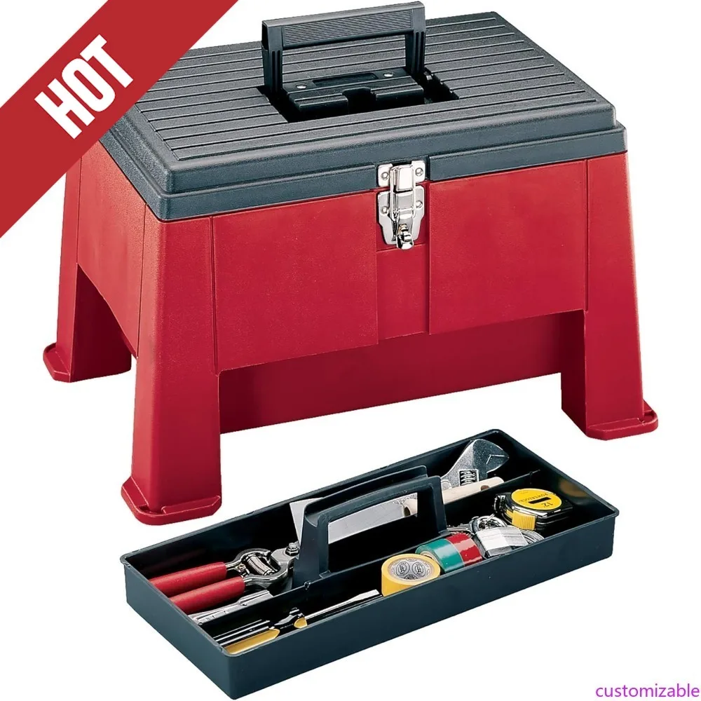 Personalizable-Step N Store, caja de herramientas para taburete con escalón de 20"