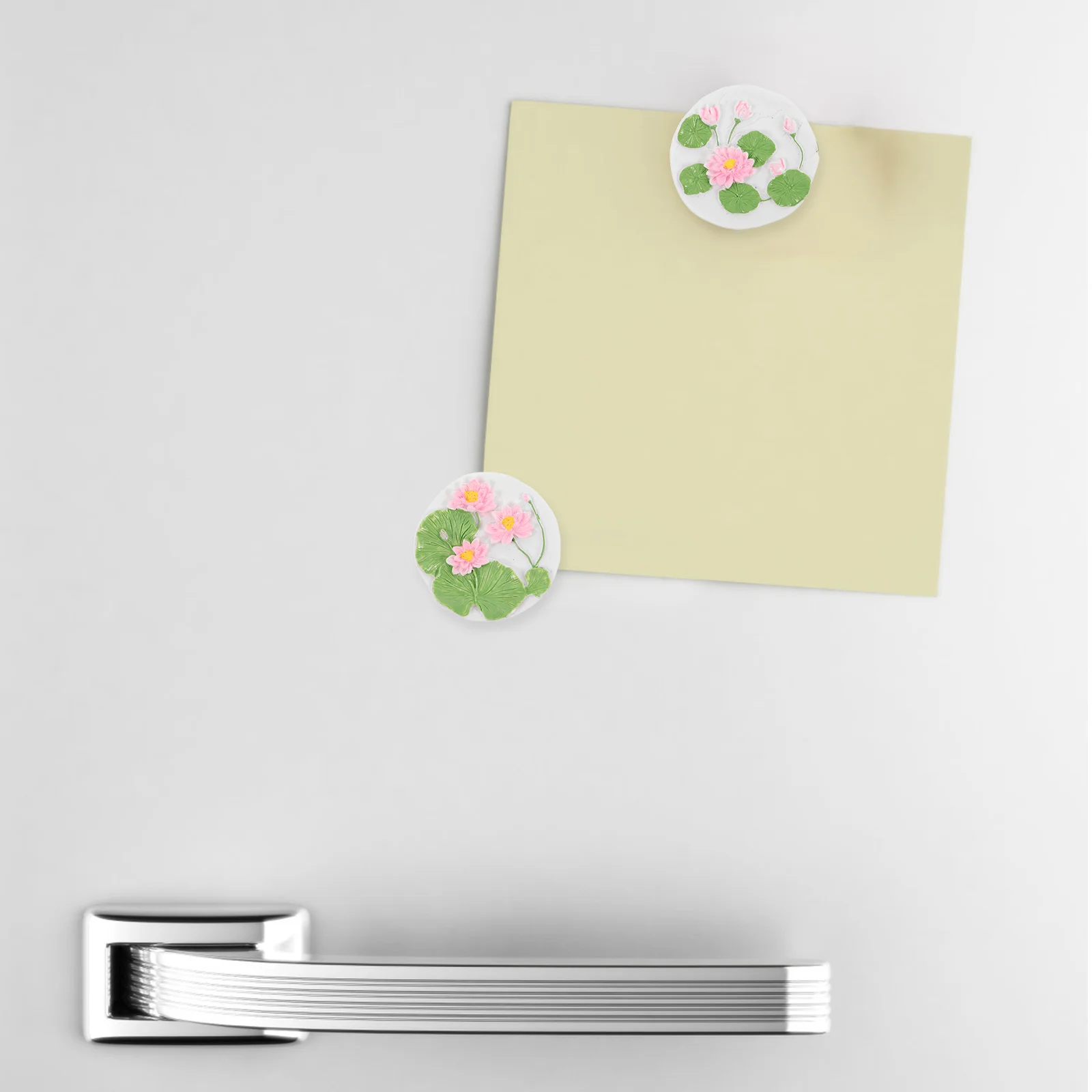 

8 Pcs Simulated Lotus Refrigerator Stickers Cute Fridge Magnets Decorative Flower Funny Decors Floral 3d Locker Magnetic