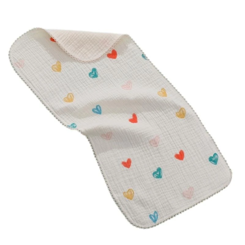 

J15U Cartoon Print Face Towel Hand Wash Essential Bathing Towel Baby Saliva Towel