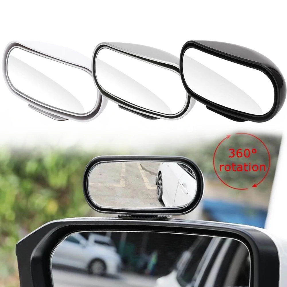 

Car Wide Angle Side Rearview Mirror Convex /Blind Spot Auxiliary Mirror Safety Driving Adjustable/ Accessories Universal