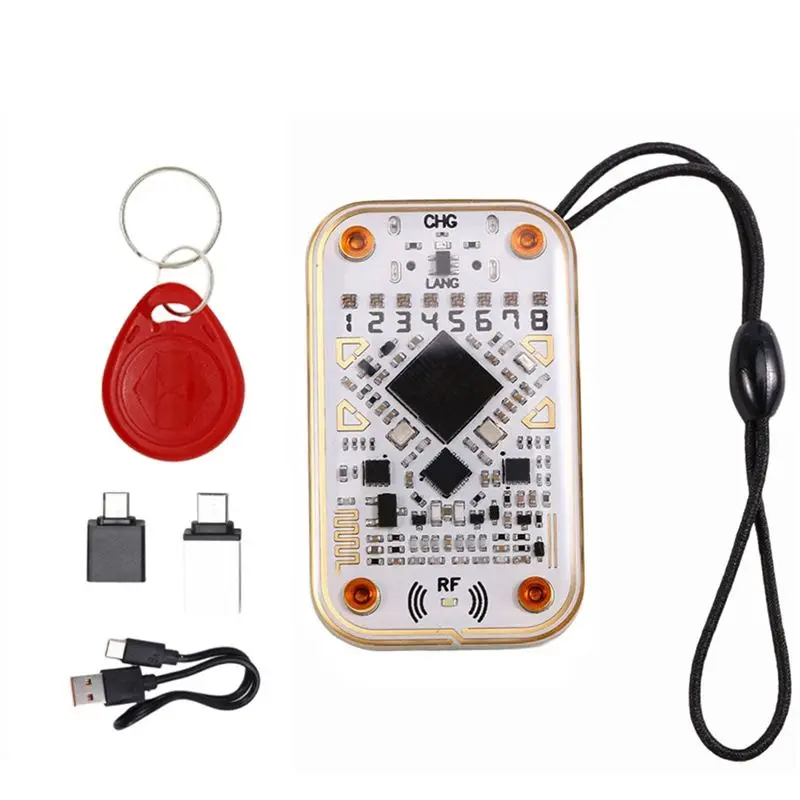 

В наличии: Ультра-современный считыватель RFID-чипов Chameleon + эмулятор смарт-карт 8268 на брелоке, 125 кГц, 13,56 МГц, декодер IC/ID карт, считывание и запись NFC