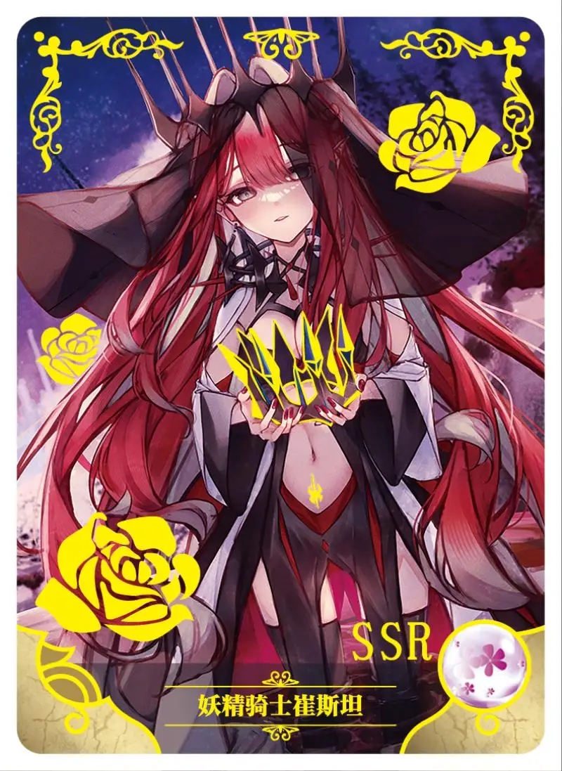 女神のキャラクター、ヨミヤ、マーシャル7、アルトリマ、ドラゴン、漫画のおもちゃ、収集可能なカード、誕生日プレゼント、1m10、ssr-シリーズ