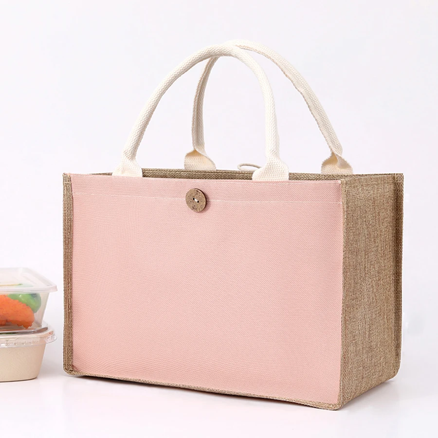 Cotton bag linen handbag, yellow hemp companion handbag, cotton cloth bag for carrying, handbag