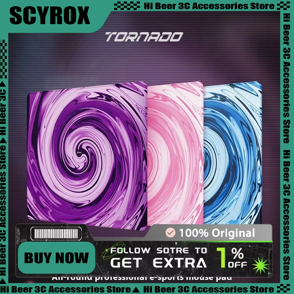 Scyrox Tornado Mousepad Neutral Equilibrium Mousepads Foam Moisture-Resistant Fabric SOFT Zywoo Mouse Pad FPS CS Gamers Gifts