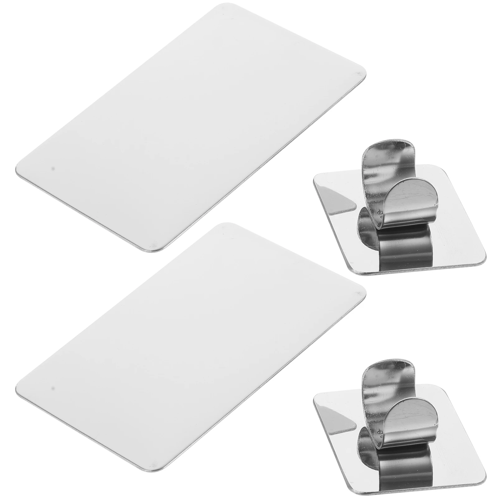 

4Pcs Makeup Mixing Plate Stainless Steel Foundation Palette Nail Art Ring Durable Compact Mixing Tray Tool