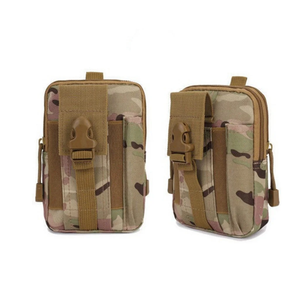 Camouflage Waterproof Sports Waist Pack Tactical Oxford Cloth Lightweight Running Belt Bag Outdoor Travel Waist Pouch