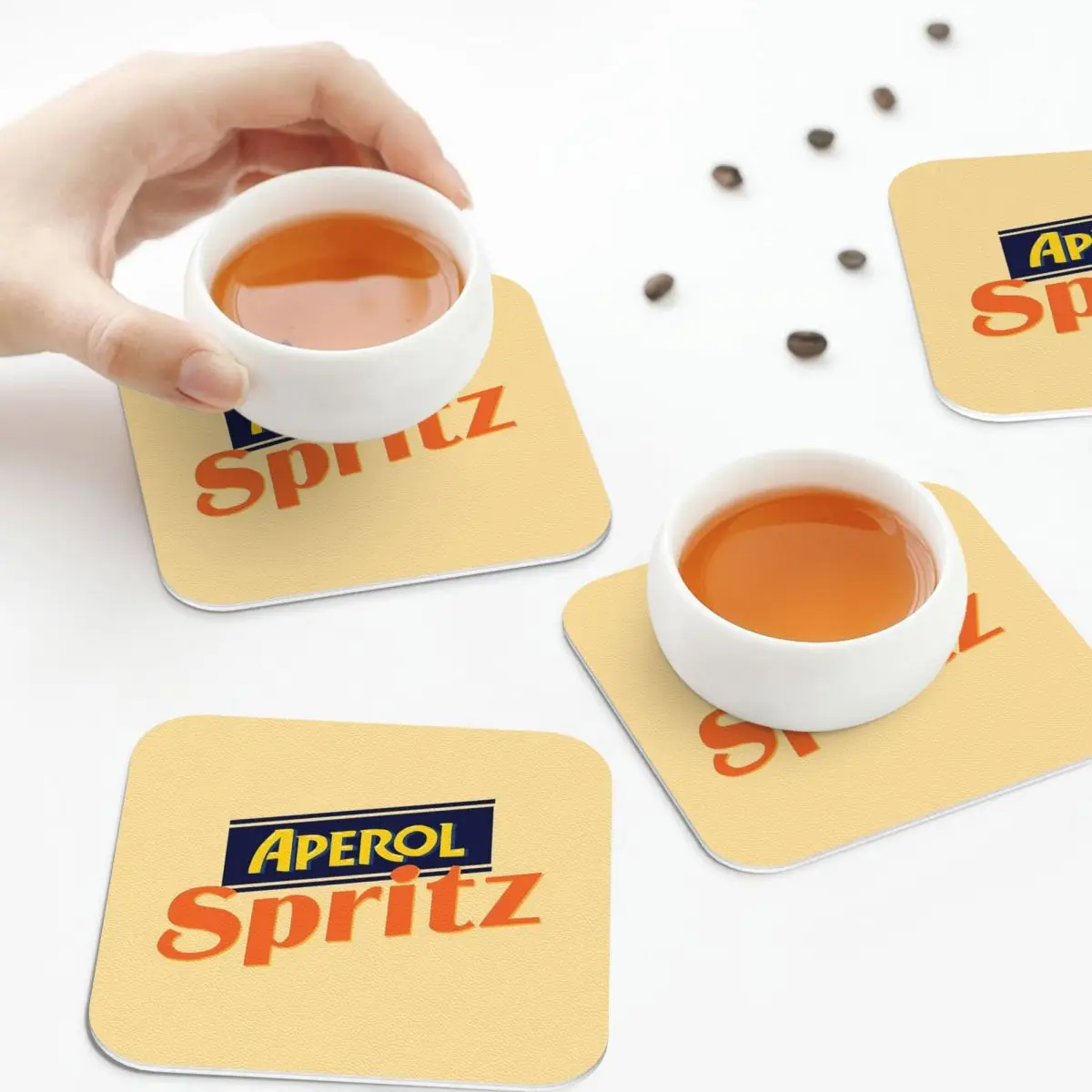 Aperol Spritz Coasters Baking Mat Dining Table Mat kitchen Accessories Sink Mat For Drying Dishes Mat Coffee Mat Hot Pad