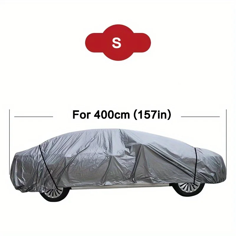 1pc Oxford Cloth Full Car Cover - UV, Dust Resistant Outdoor Indoor Protection for Sedan, SUV - Available in S/M/L/XL/XXL Sizes