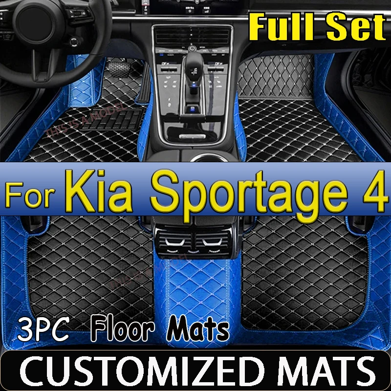 

Кожаные автомобильные коврики на заказ для Kia Sportage 4 nq5 2022, детали интерьера, ковры, подушечки для ног, аксессуары