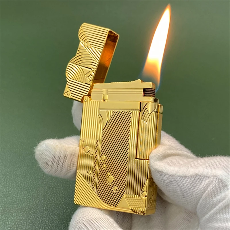 New Brass Side Pulley Kerosene Lighter Sleeping Mermaid High-End Gift