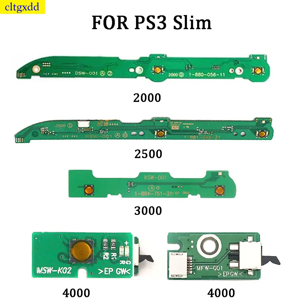 Cltgxdd 1 piece power board switch button FOR PS3 Slim 2000 2500 3000 4000 controller power board switch button replacement