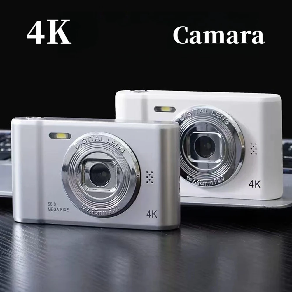 

ABKN-4K Digital Camera HD Photography Travel Selfie Camara 2.4Inch Selfie Mini Retro Cam