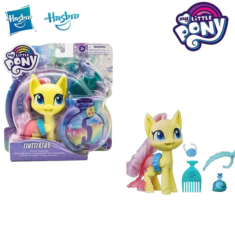 Hasbro My Little Pony Magic Bottle Decoration Applejack Pinkie Pie Fluttershy Doll Toy Model Anime Figures Collect Ornaments