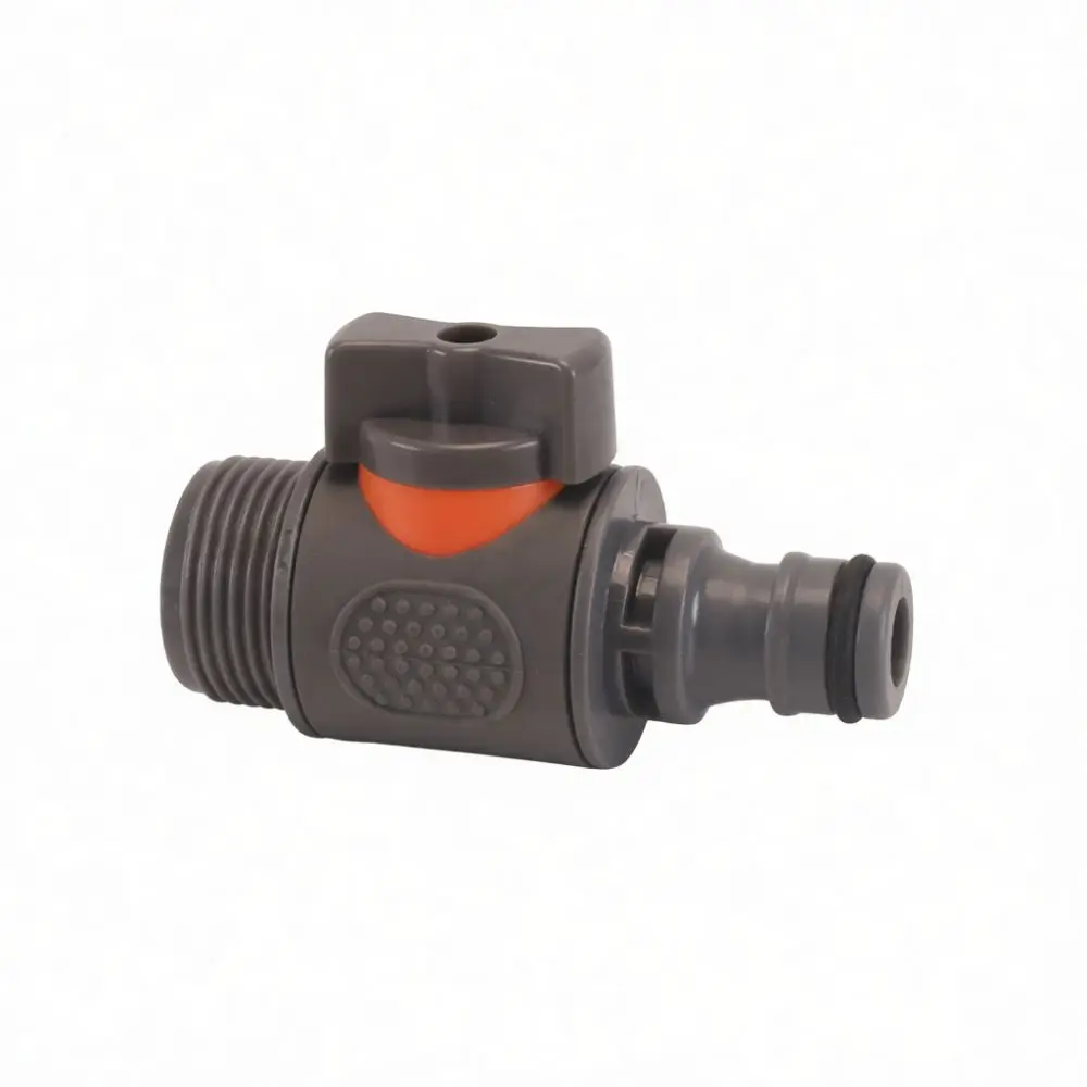 Water Hose Quick Connector With Shut Off Valve Garden Watering Irrigation Adapter For Car Wash Pipe Fitting