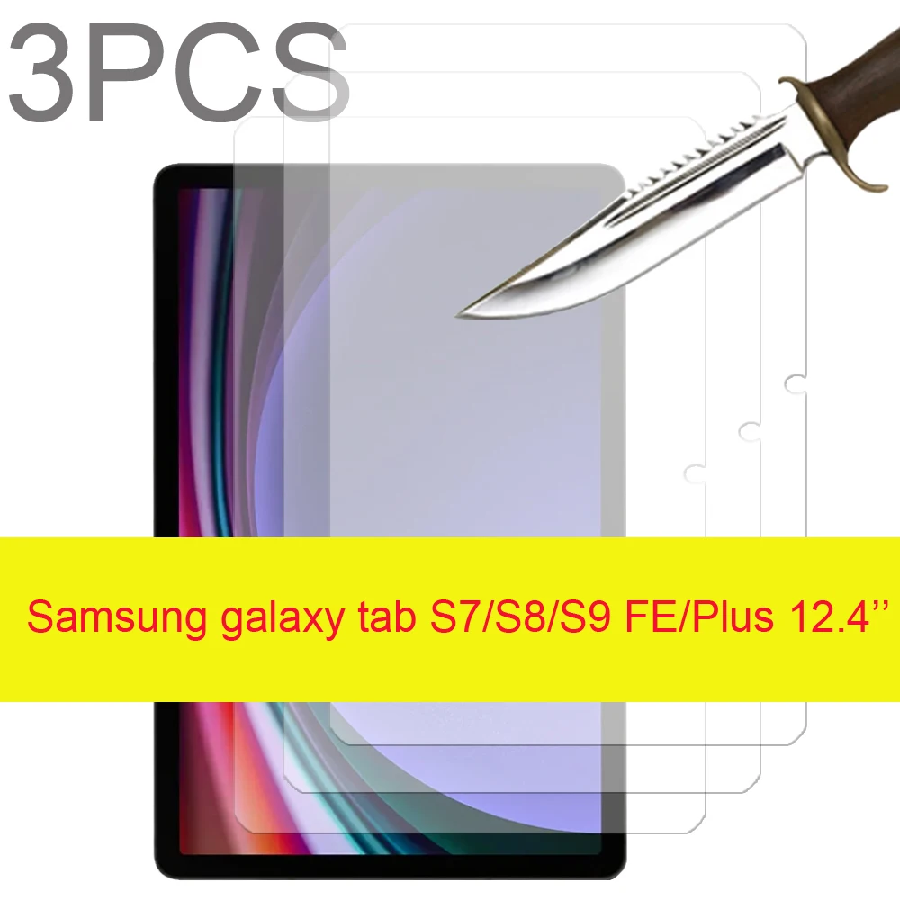 3PCS Glass screen protector for Samsung Galaxy Tab S9+ S9 Plus 12.4 SM-X810 SM-X816B tablet film